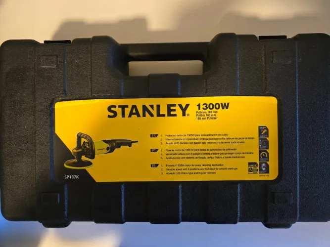 Lixadeira de polimento Stanley Sp137k 7 1300w Cor: Amarelo, Frequência 50 ~ 60hz