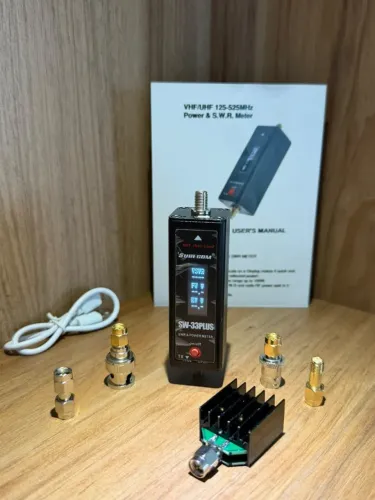 Medidor de SWR & RF Power VHF-UHF 125-525, 0,1-100w Surecom SW-33 Plus