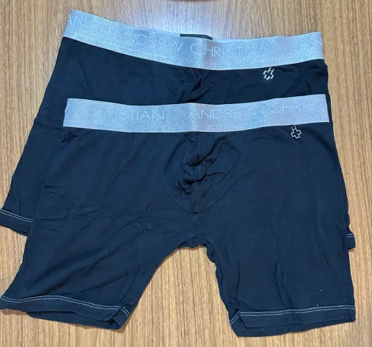 Cueca box masculina Andrew Christian original kit com 2 tamanho m