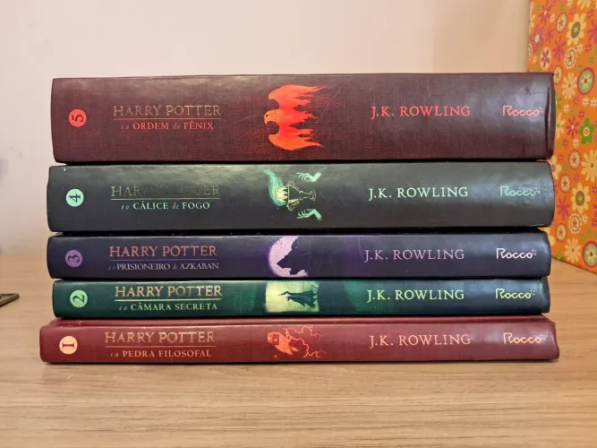 Coleção Harry Potter Rocco - Livros 1 ao 5 - J.K. Rowling