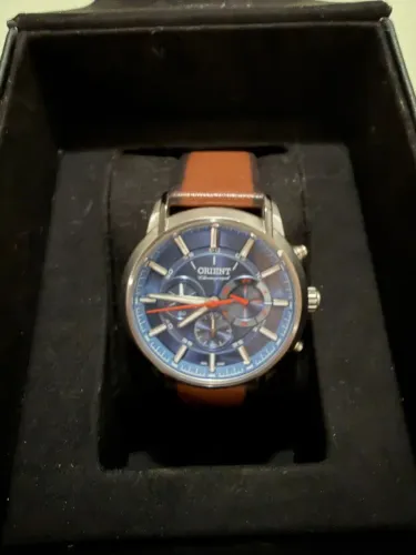 Relógio Orient Crono azul       