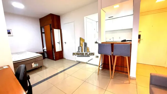 Apartamento Mobiliado para Locação em Moema| QI | 1 Dormitório | 1 Vaga de Garagem