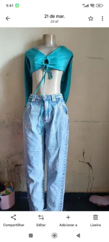 Calça jeans feminina 50 reas