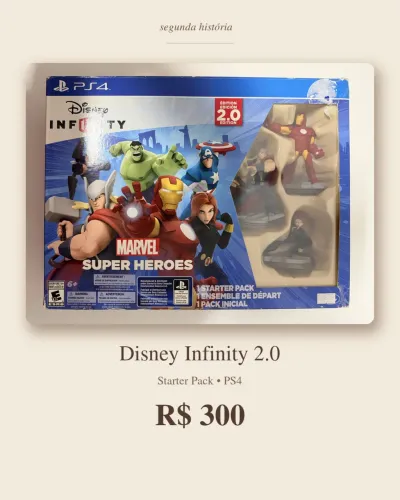 Disney Infinity 2.0 Marvel Super Heroes ? Starter Pack completo para PS4 R$ 300