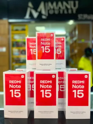 REDMI NOTE 15 4G 256GB/8GB PRETO NOVO GLOBAL