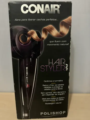 Modelador De Cachos Conair Hair Styler Cor Roxo 220V