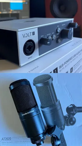 KIT HOME STUDIO INTERFACE VOLT 1 + MICROFONE AT 2020