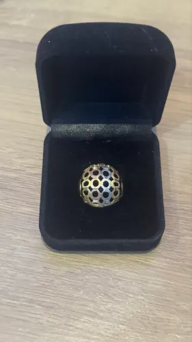 Anel tricolor/ouro 18k