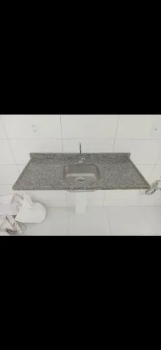 Bancada Granito Andorinha + Cuba inox