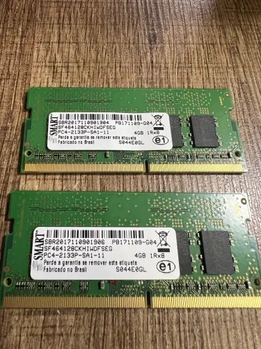 Memoria Ddr 4 8 GB 2 x4GB Notebook