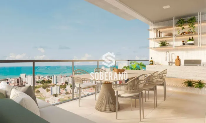 Apartamento no Jardim Oceania com 3 dormitórios andar alto à venda, por R$ 1.744.660 - Joã