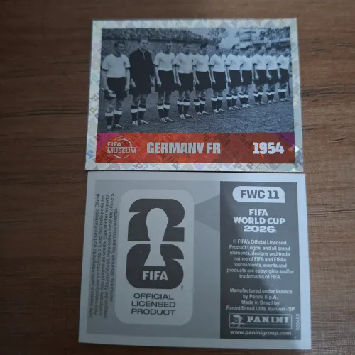 Figurinha da copa FWC 11 Germany FR 1954