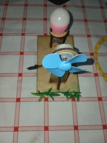 Gerador de energia eólica para maquete