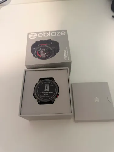 Relógio Smartwatch GPS e GNSS Zeblaze Stratos 4 Tela AMOLED 1,43