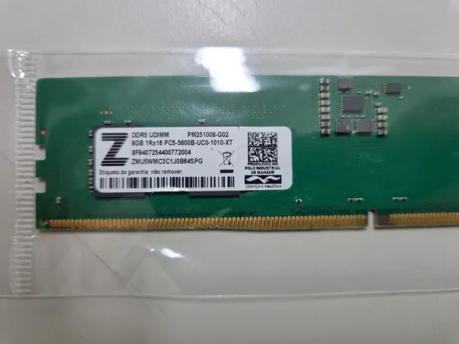 Memória DDR5 PC - 8Gb 5600Mhz (1 Unidade)