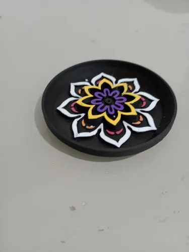 Suporte para incenso Artesanal Pintado a mão