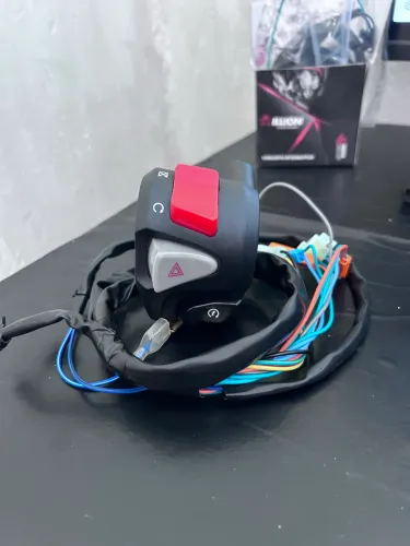 Punho CB500 com pisca alerta pra CG 160 150 125 NOVO 