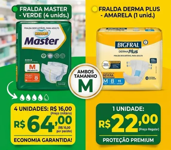 Fralda descartável pra adulto