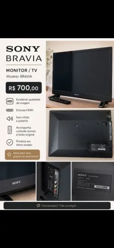 Monitor Tv Sony Bravia 32'