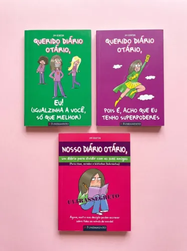 trio de livros infanto juvenil