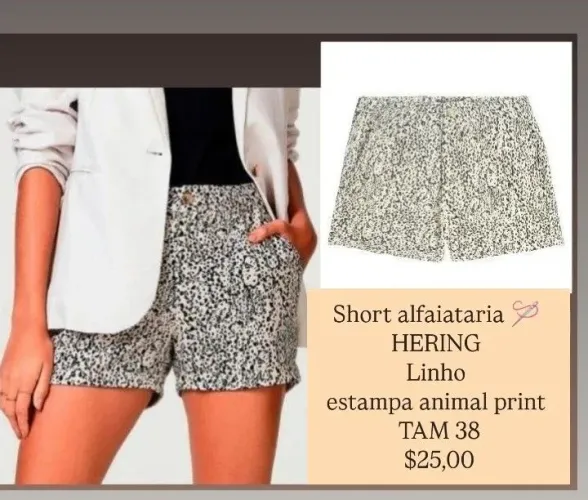 Short alfaiataria HERING
