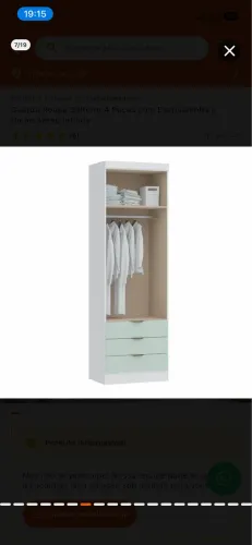 Guarda-roupa de canto