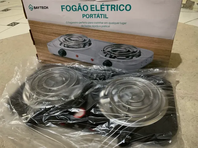 FOGÃO ELÉTRICO PORTÁTIL BAYTECH ? NOVO E LACRADO