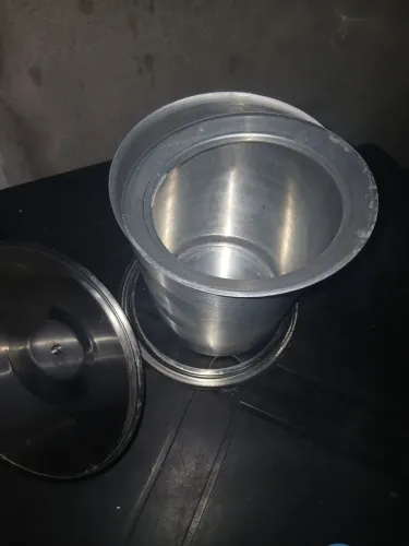 Lixera de inox de embutir pra pia de mármore