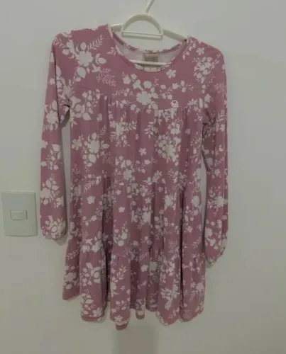 Vestido manga longa tamanho 14 anos