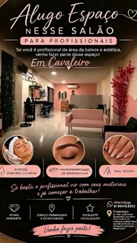Aluguel de espaço em salão