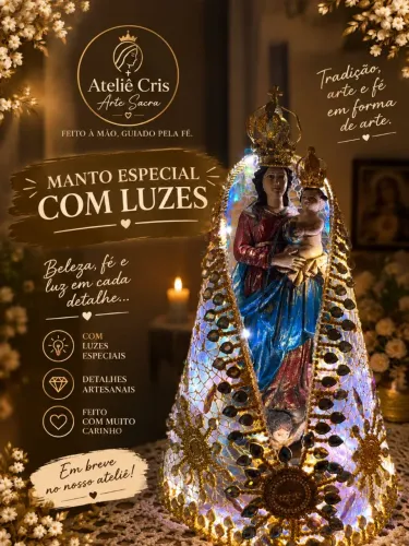 Manto da Nossa Sra. De Nazaré com Led?