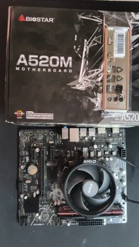Kit placa mae A520M Processador Ryzen 3200G com 8GB de RAM