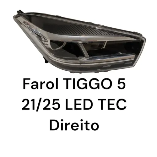 Farol Chery TIGGO 5x 21/25 Fume (LED TEC) Direito