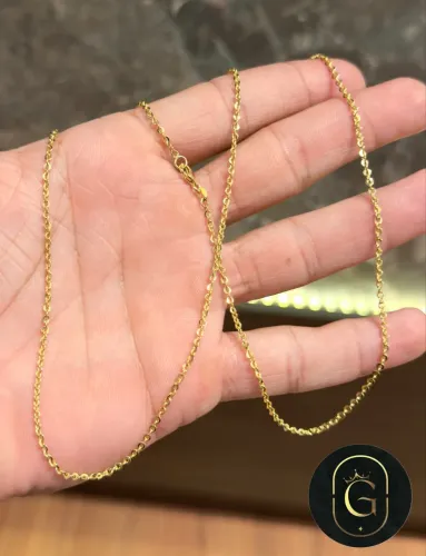 Cordão de ouro Cartier oco com 2.7g ( Loja física )