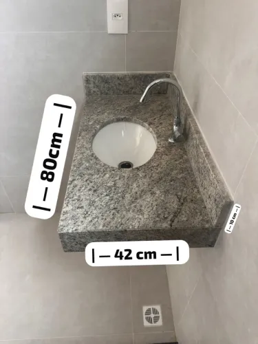 PEDRA MÁRMORE BANHEIRO COM CUBA