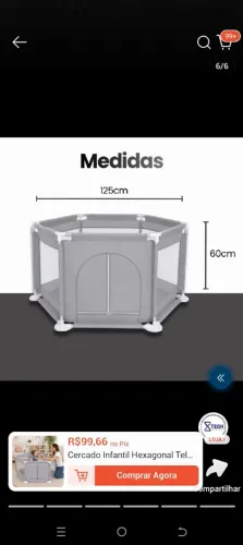 Berço cercadinho 