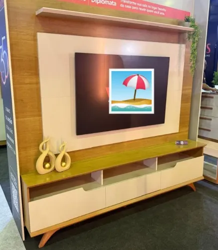 Home Rack e Painel P/TVs Até 60Polegadas 1.90M. Produtos Novos Direto de Fábrica.
