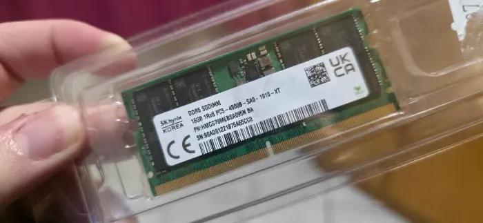 Memoria para Notebook DDR5 16GB 4800mhz SK Hynix 100%