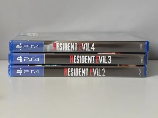 (Novo, lacrado) Resident Evil Remake 2, 3 e 4.