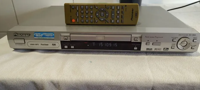 Dvd cd player Pioneer lindo funcionando perfeitamente com controle vintage veja