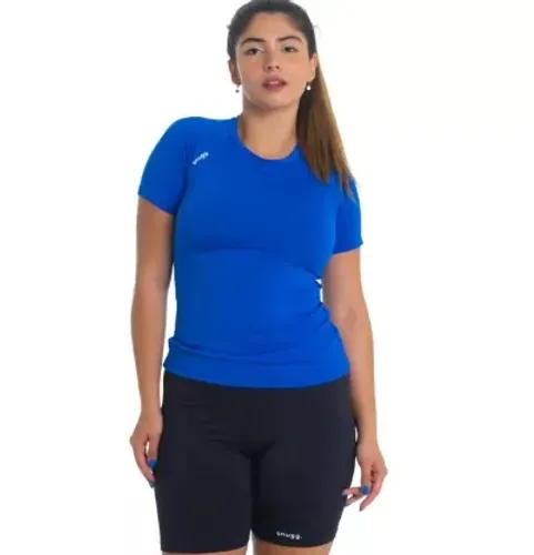 Camiseta Feminina Baby Look, Manga Curta com Proteção UV