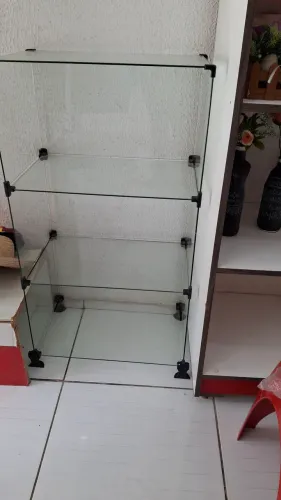 Balcão de vidro modulado 3 nichos/ 50x30