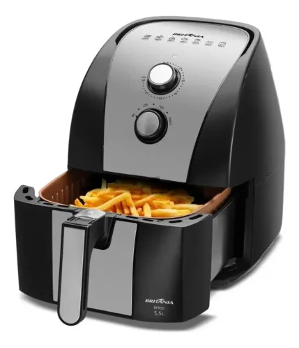 Britânia air fryer BFR51 5,5L antiaderente gold potência de 1500w (receba em casa)