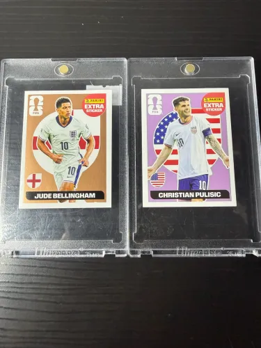 Figurinhas legend da copa: Bellingham bronze e Pulisic Lílas