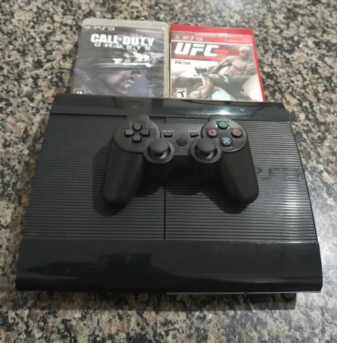 PS3 Super Slim + jogos no HD