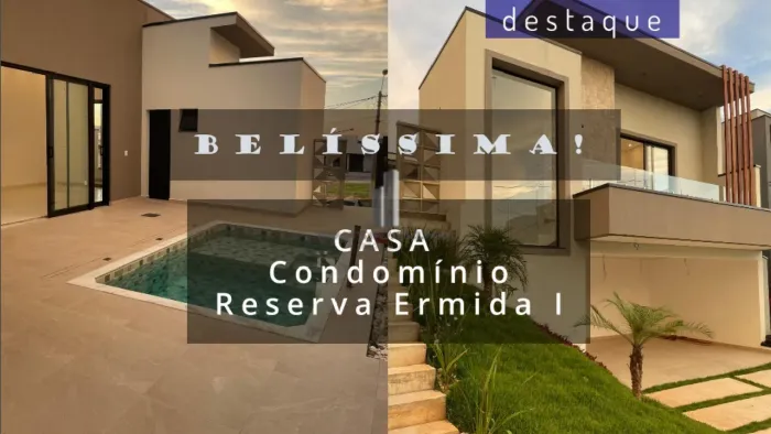 CASA PARA VENDA NO CONDOMÍNIO RESERVA ERMIDA I