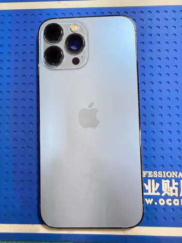 Carcaça do iPhone 13 Pró Max Azul Claro com base de carga ORIGINAL!