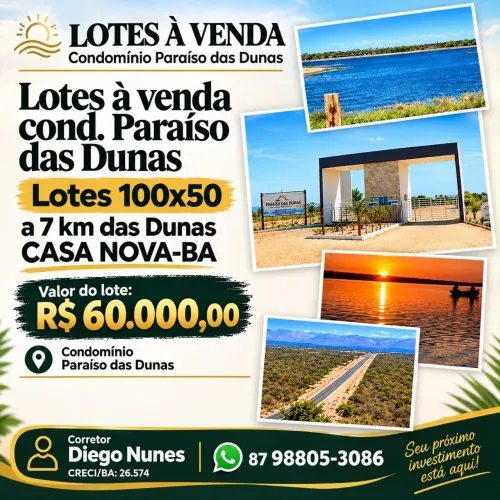 Lote no Condomínio Paraíso das Dunas