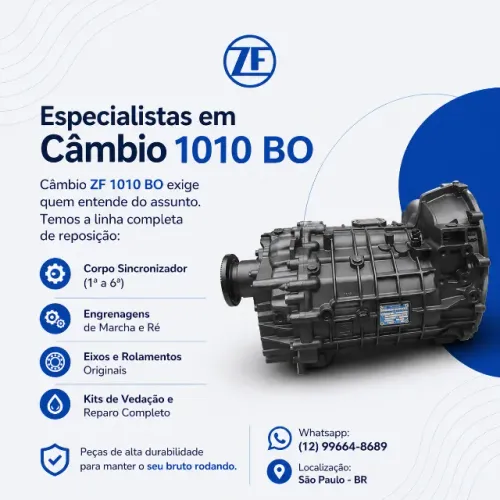 Peças para Câmbio ZF 1010 BO | Especialista em Reposição e Manutenção ZF