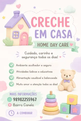 Babá/ creche em casa